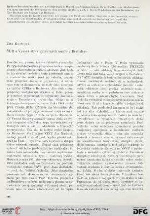 3: S̆UR a Vysoká škola výtvarných umení v Bratislave