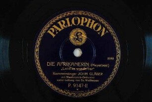 Die Afrikanerin : "Land so wunderbar" / (Meyerbeer)
