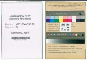Entnazifizierung Josef Schikarski , geb. 26.03.1904 (Lehrer)