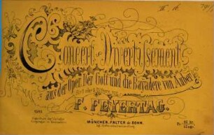 Concert-Divertissement aus der Oper Der Gott & die Bayadere von Auber : für 1 oder 2 Zithern