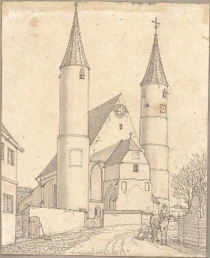 Hoffstadt, Friedrich; Kassette 1: Mappe 1. Kirchen (925-972) - Pfarrei Heilig Blut in Landshut (Perspektive)