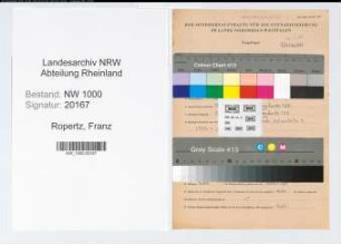 Entnazifizierung Franz Ropertz, geb. 04.02.1890 ()