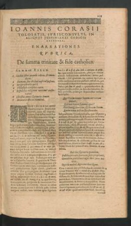 In Aliquot Iustinianei Codicis Responsa, Enarrationes.