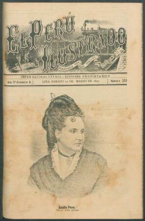 [Retrato de] Amalia Pérez : Notable actriz peruana.