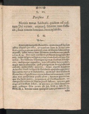 Porisma I.