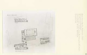 Hallenschwimmbad, Freiburg/Breisgau-Oberau (Diplomarbeit bei Kurt Dübbers): Grundrisse 1. - 2. Obergeschoss 1:200