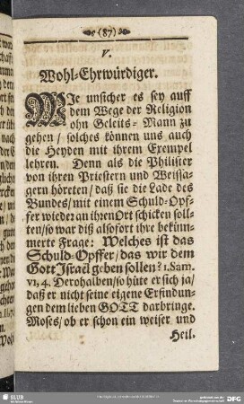 V. Die Nichtigkeit des selbst-gewehlten Gottesdienstes
