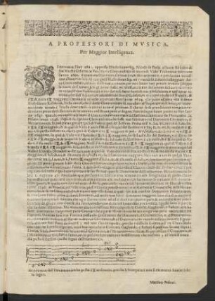 [Vorwort] A professori di Mvsica