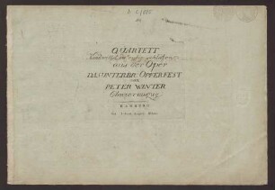 Quartett Kind, willst du ruhig schlafen : aus der Oper Das Unterbr. Opferfest