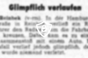 Glimpflich verlaufen