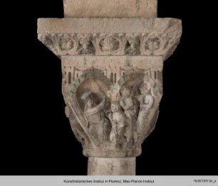 Kapitell mit Heiligen Drei Königen vor Herodes und Kindermord - N03FL03