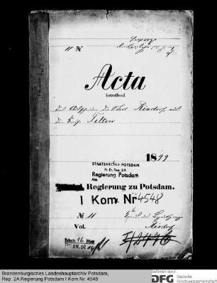 Ausscheiden der Stadt Rixdorf aus dem Kreise Teltow