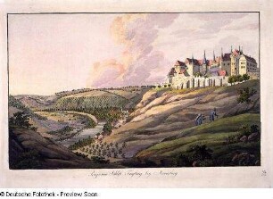 Prospect vom Schloß Freyburg bey Naumburg