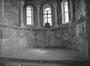 Traditio legis, umgeben von Heiligen, Aposteln und Märtyrern — Darstellung von Heiligen: Abdon, Sennen, Dorotheus, Gorgon, Sebastien, Sergius, Bacchus, Dionysius und Quintianus