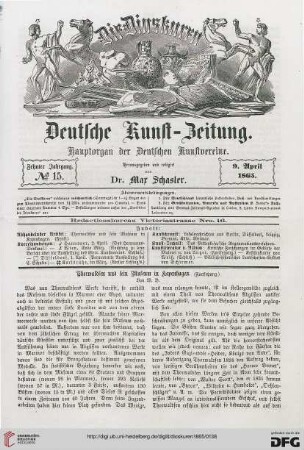 Nr. 15 (9. April 1865)