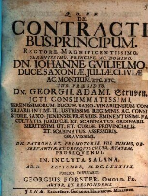 De contractibus principum disputatio