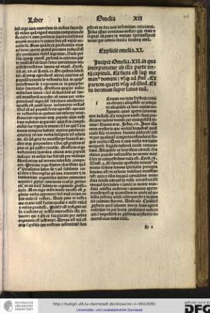 Incipit omelia XII, in qua interpretatur ab illa parte tertii capituli: et facta est... usque ad finem...: et tu dormies...
