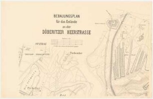 Bebauungsplan für das Gelände an der Döberitzer Heerstraße, Berlin-Spandau: Übersichtsplan 1:2500 (in 2 Teilen s. Inv.Nr. 20635)