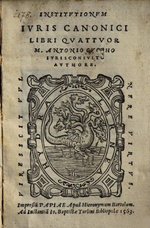 Institutiones juris canonici : libri quatuor