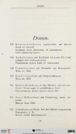 Dosen (Nr. 727-763)
