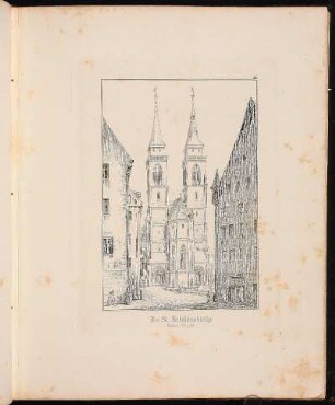 36. Die St. Sebalduskirche. Vordere Ansicht. - Sankt Sebald, Nürnberg