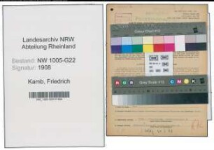 Entnazifizierung Friedrich Kamb , geb. 26.03.1894 (Kaufmann)