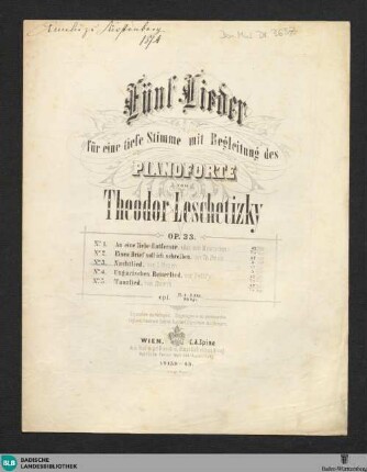 3: Nachtlied : Gedicht von J. Mosen