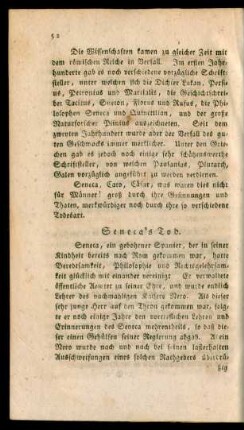 Seneca's Tod.