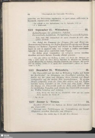 33. 1511, Dezember 23. Wittenberg