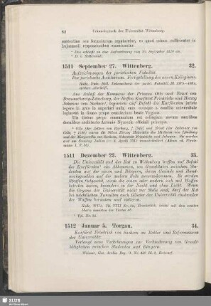 33. 1511, Dezember 23. Wittenberg