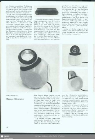 Halogen-Kleinstrahler : VIII. Kunstaustellung der DDR