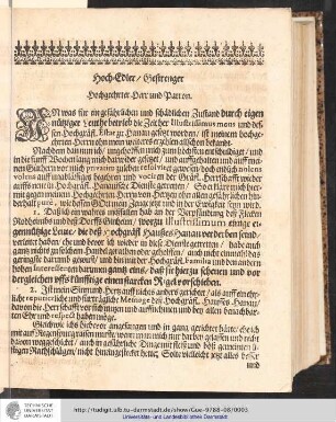 Text des Schreibens