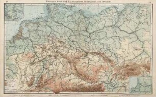 Deutsches Reich und Nachbargebiete, Bodengestalt und Gewässer