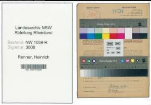 Entnazifizierung Heinrich Renner , geb. 27.11.1890 (Landwirt)
