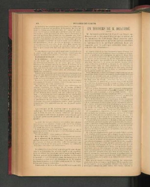 Un Discours De M. Delcasse.