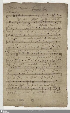 Thamos König in Ägypten - Mus.3972-E-502a : V (4), Coro, orch, bc; KV , 336a/1