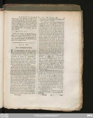 Chap. III. De la Connoissiance de Dieu.