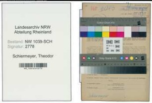 Entnazifizierung Theodor Schiermeyer , geb. 27.06.1899 (Amtsrentmeister)