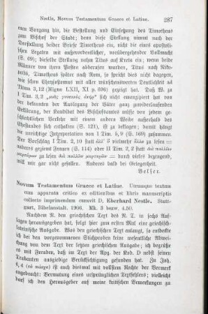 287-290 [Rezension] Novum Testamentum Graece et Latine