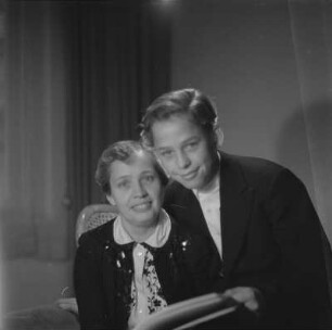 Doppelporträt von Mutter und Sohn