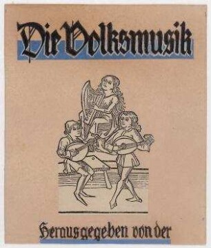 Die Volksmusik. Umschlagentwurf