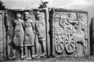 Bukarest: Römische Relieftafeln des Clissy-Denkmals im Park Carol I.