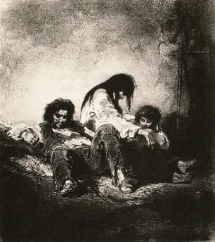 Gavarni, Paul: Les Artistes Contemporains. Lithografie; 24,4 x 21,2 cm. London, um 1850