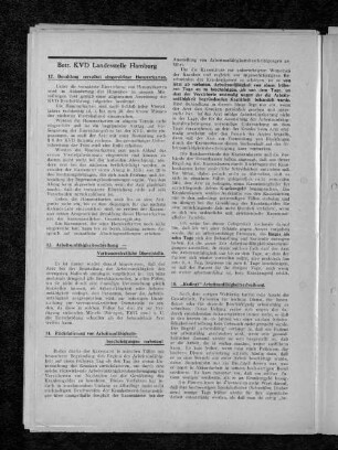 Betr. KVD Landesstelle Hamburg