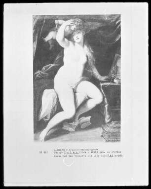 Venus bei der Toilette mit Amor