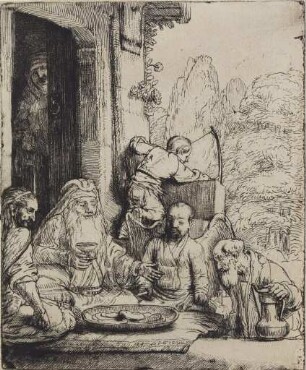 Abraham bewirtet die Engel