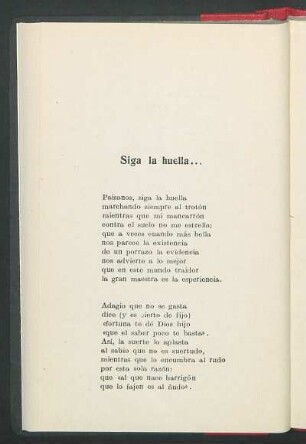 Siga la huella...