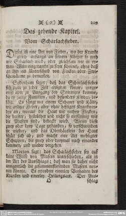 Das zehende Kapitel. Vom Scharlachfieber