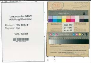 Entnazifizierung Walter Fuhs , geb. 05.09.1889 (Dolmetscher)
