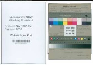 Entnazifizierung Kurt Weissenborn , geb. 05.01.1905 (Ingenieur)